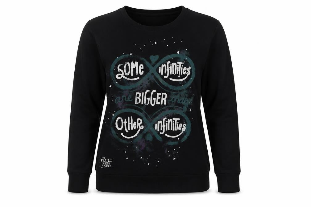 The Fault In Our Stars Women's Black Graphic Sweatshirt Size 16