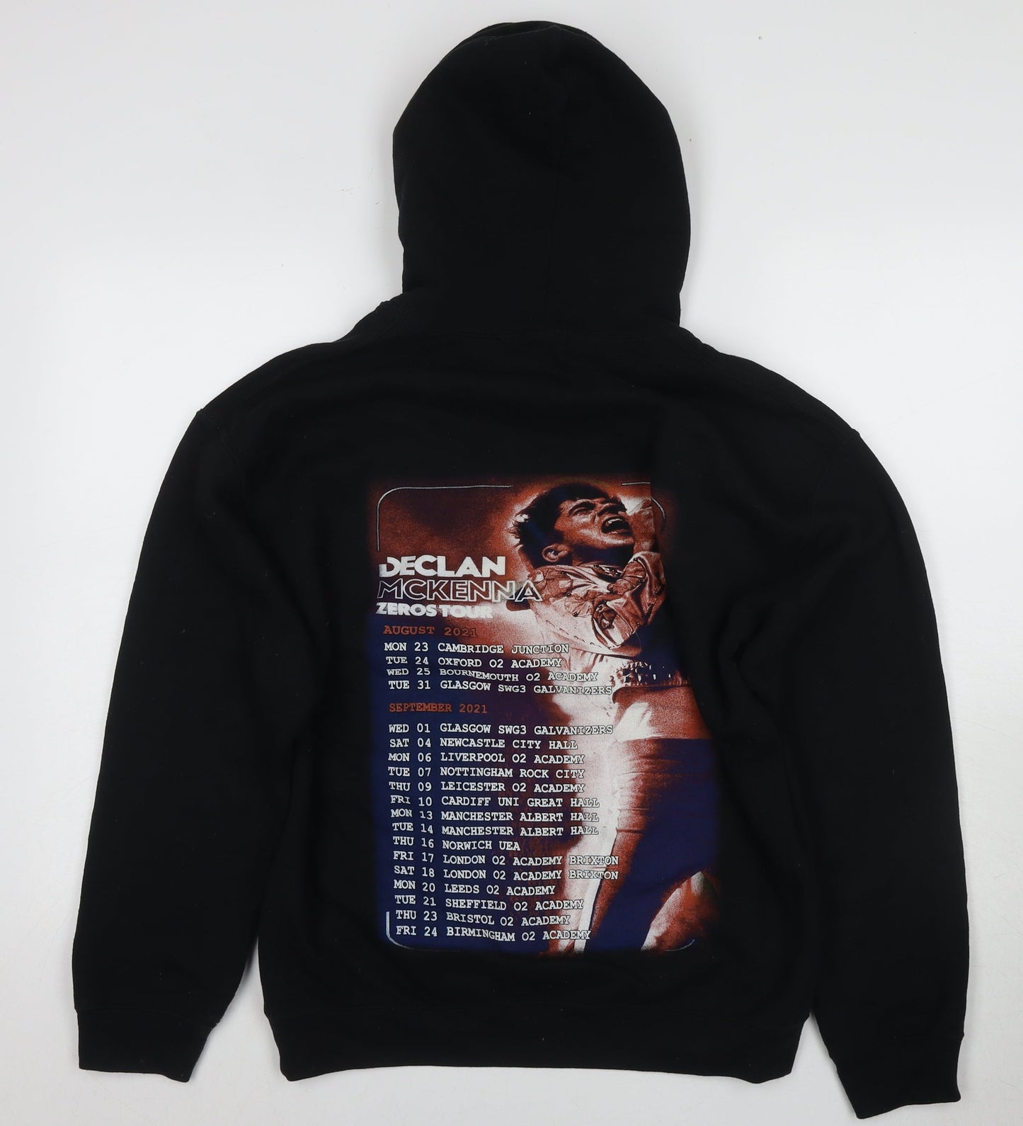 Gildan Men's Black Music Hoodie Medium Pullover
