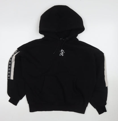 Gym Womens King Black Hoodie Cotton-Poly Pullover Size 6