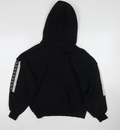 Gym Womens King Black Hoodie Cotton-Poly Pullover Size 6