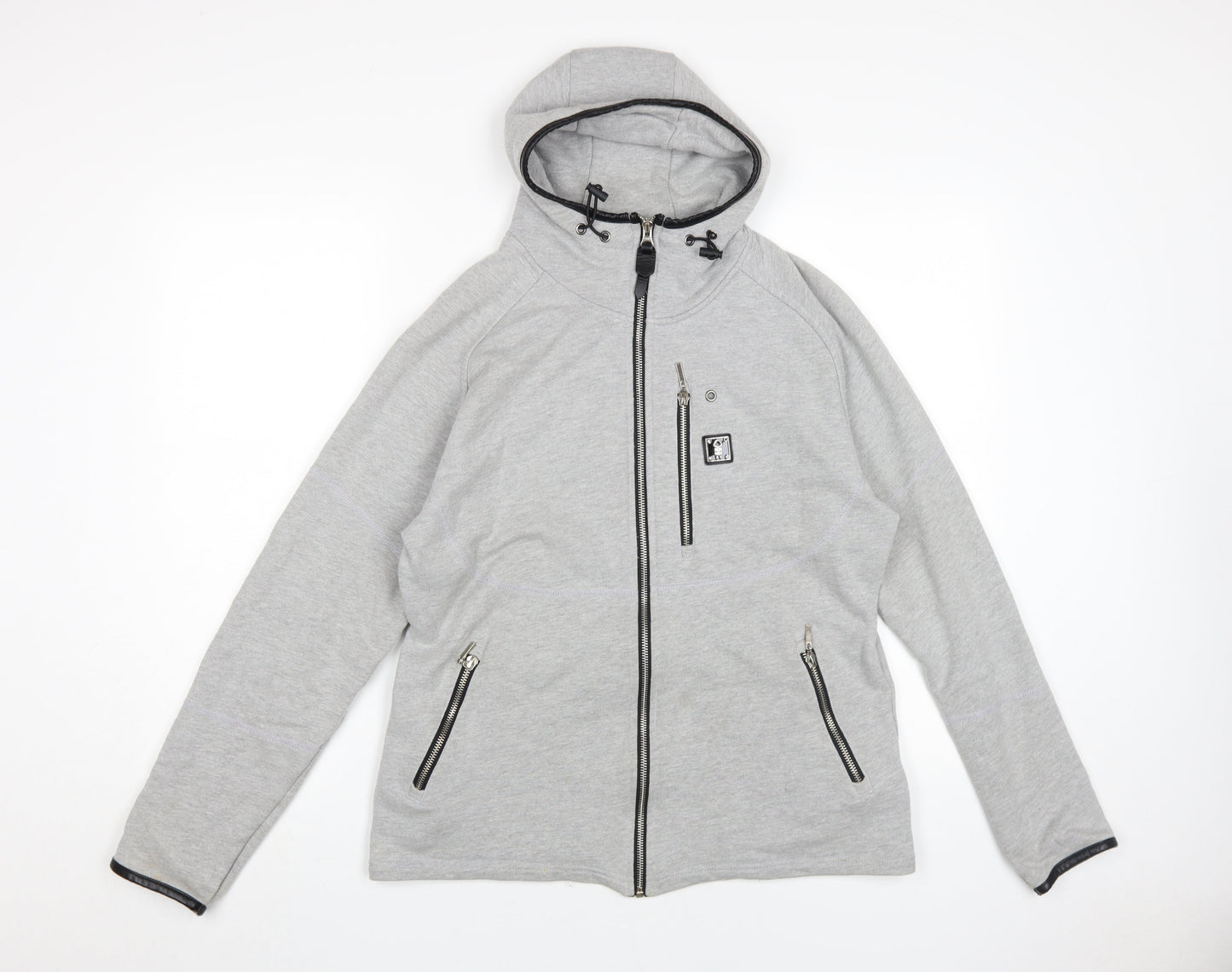 Forest Men's Grey Full Zip Hoodie - Size L