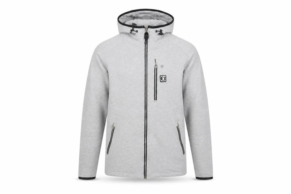 Forest Men's Grey Full Zip Hoodie - Size L