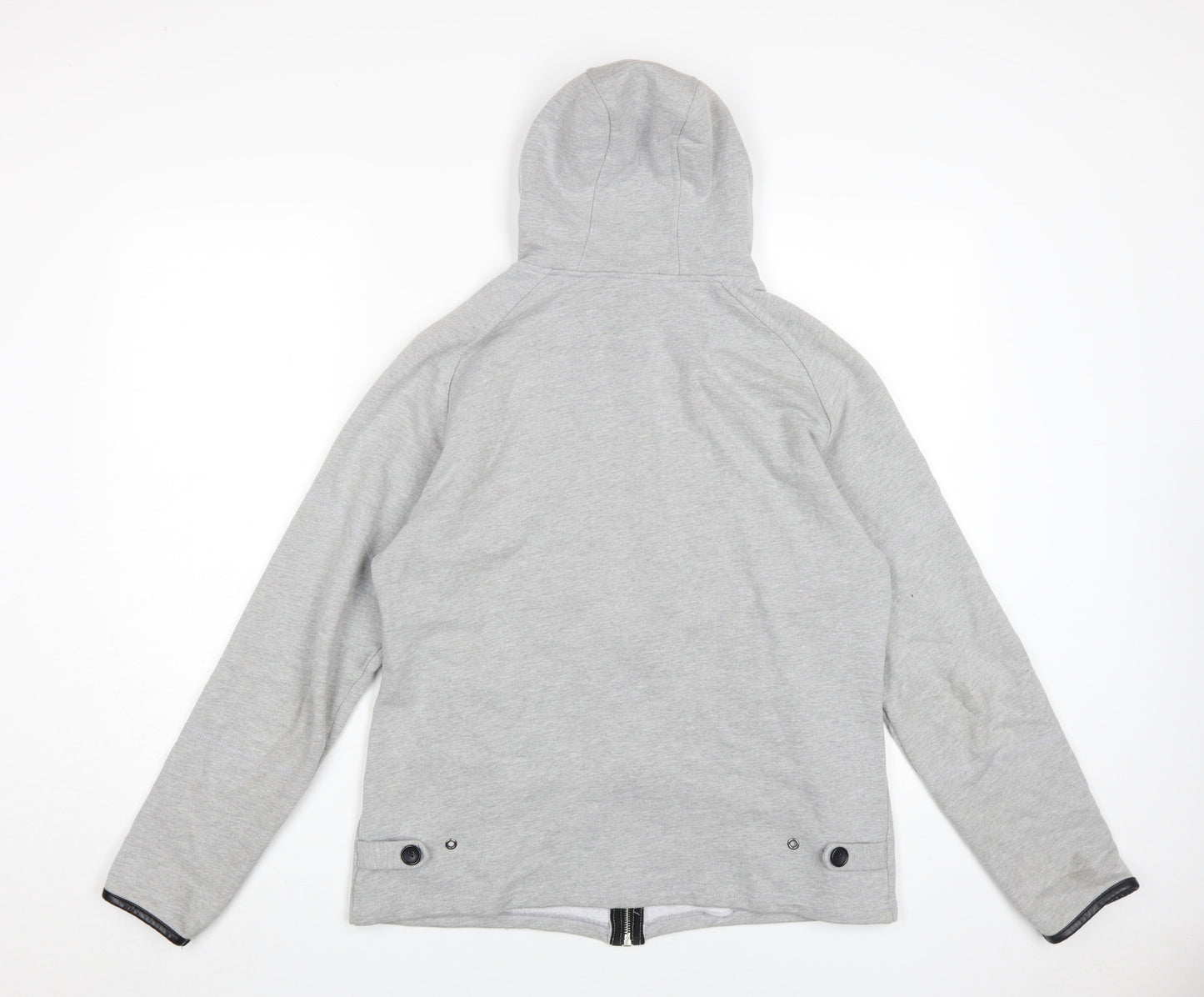 Forest Men's Grey Full Zip Hoodie - Size L