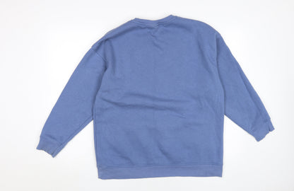 Preloved Disney Unisex Blue XS Stitch Pullover Sweatshirt - Back