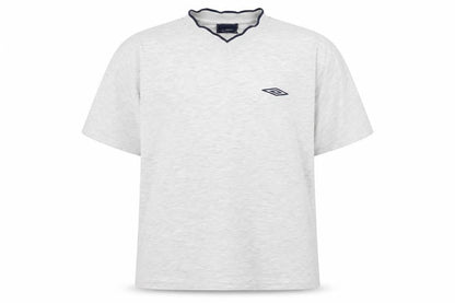 Umbro Boys Grey V-Neck T-Shirt Size 12 - Casual Basic Style