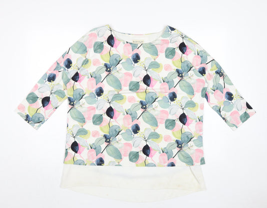 Phase Eight Women's Floral Tunic 3/4 Sleeve Blouse UK 14