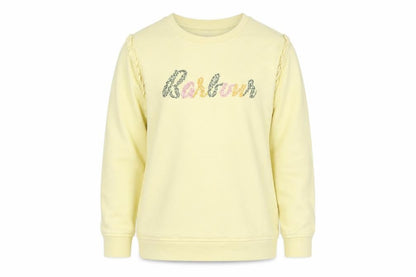 Barbour Girls Yellow Ruffle Sweatshirt 8-9 Years