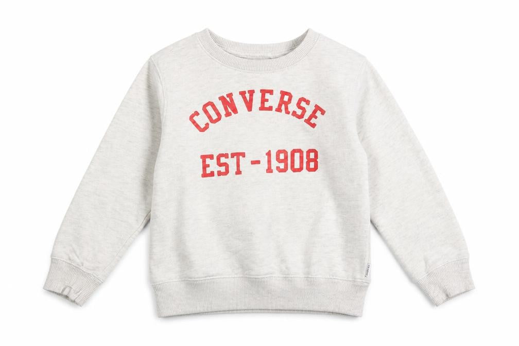 Converse Boys Grey Pullover Sweatshirt, Size 6-7 Years