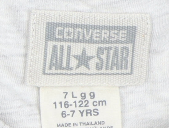 Converse Boys Grey Pullover Sweatshirt, Size 6-7 Years