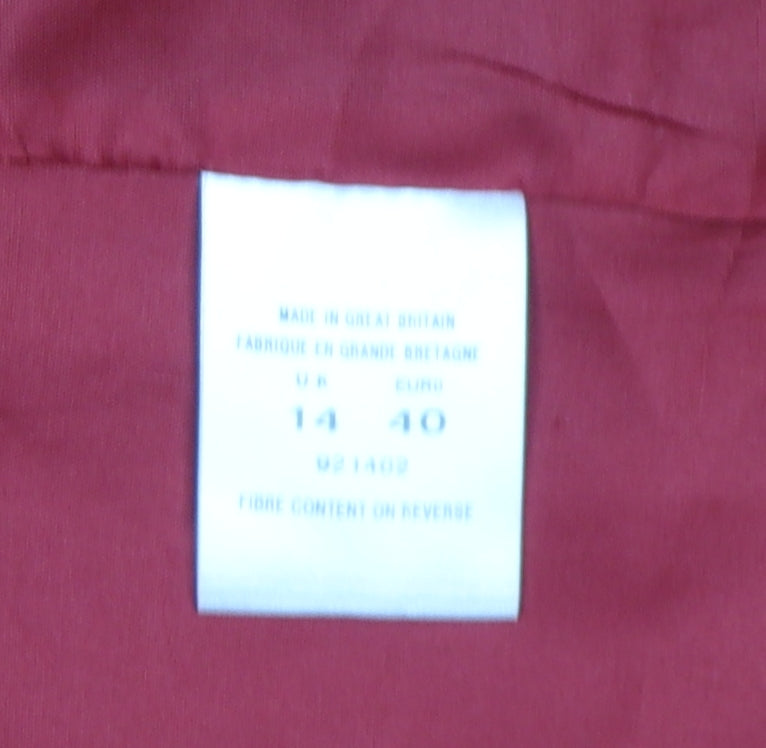 Eastex Women's Red Wool Blazer Size 14 Classic Style