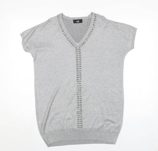 Wallis Grey Women's M T-Shirt Dress Viscose Blend