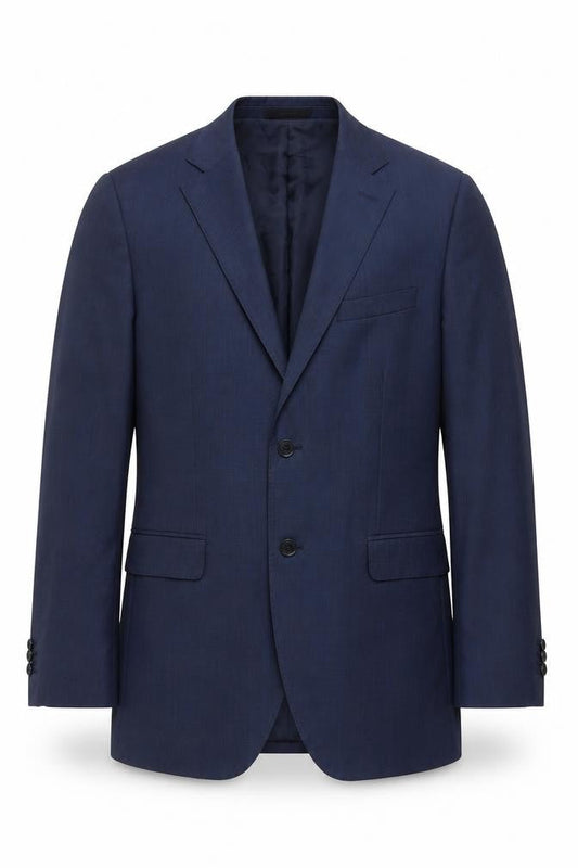 Massimo Dutti Men's Blue Wool Blazer Size 40R