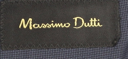 Additional view of Massimo Dutti Men's Blue Wool Blazer, size 40R