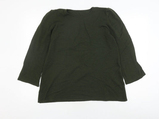 Marks and Spencer Women's Green Knit Top UK 14