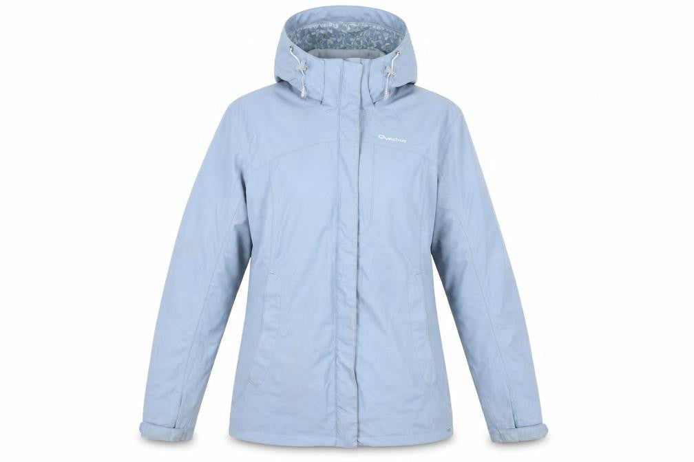 Quechua Women's Blue Hooded Jacket Size 16 Casual
