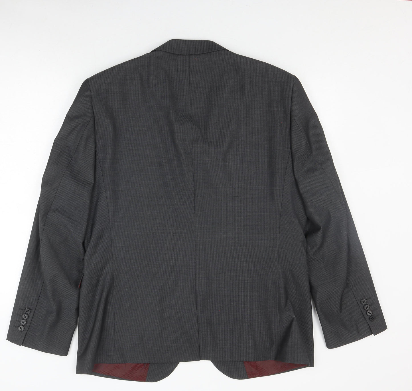 Next Men's Grey Regular Fit Blazer 44R Formal