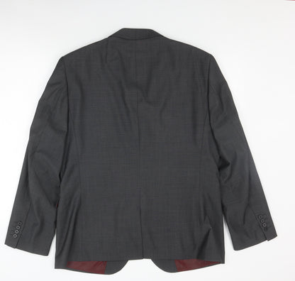 Next Men's Grey Regular Fit Blazer 44R Formal