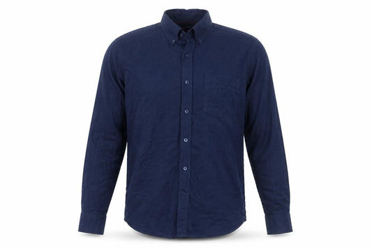 Cool Blue Men's Blue Button-Up Shirt Long Sleeve M