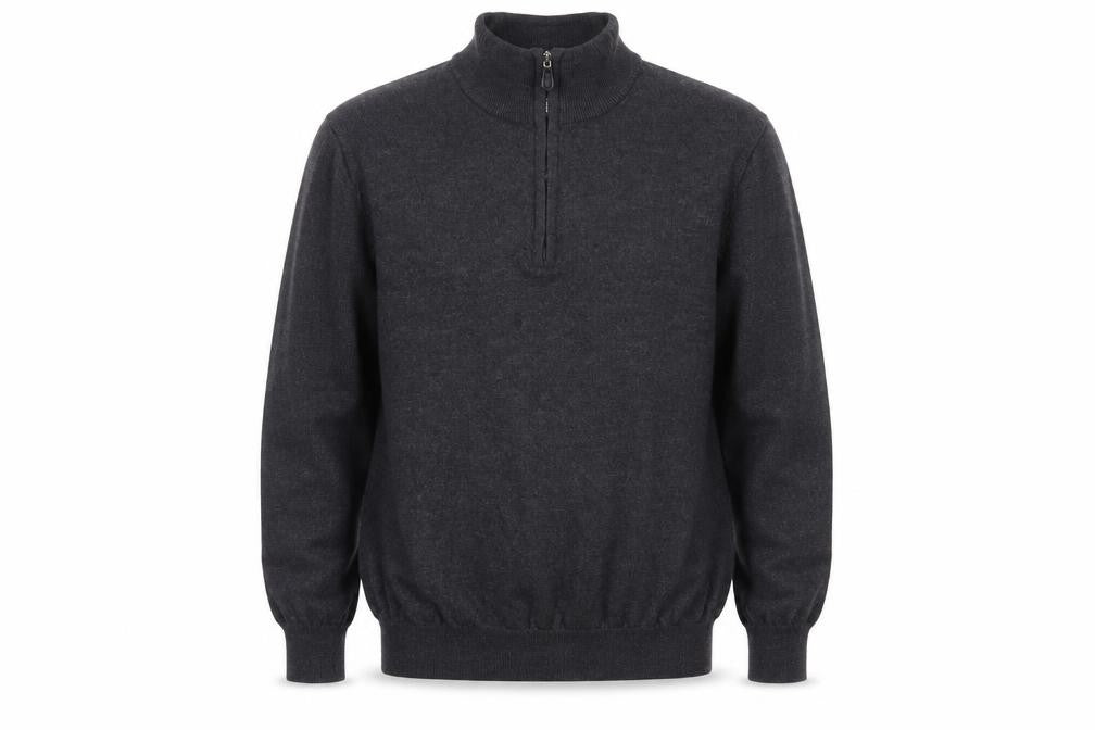 Black Brown 1826 Boys Black Pullover Jumper High Neck L