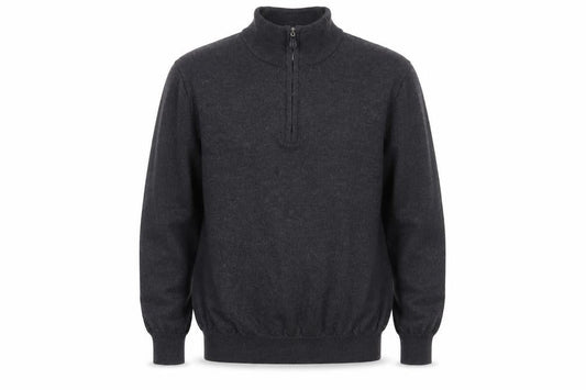 Black Brown 1826 Boys Black Pullover Jumper High Neck L