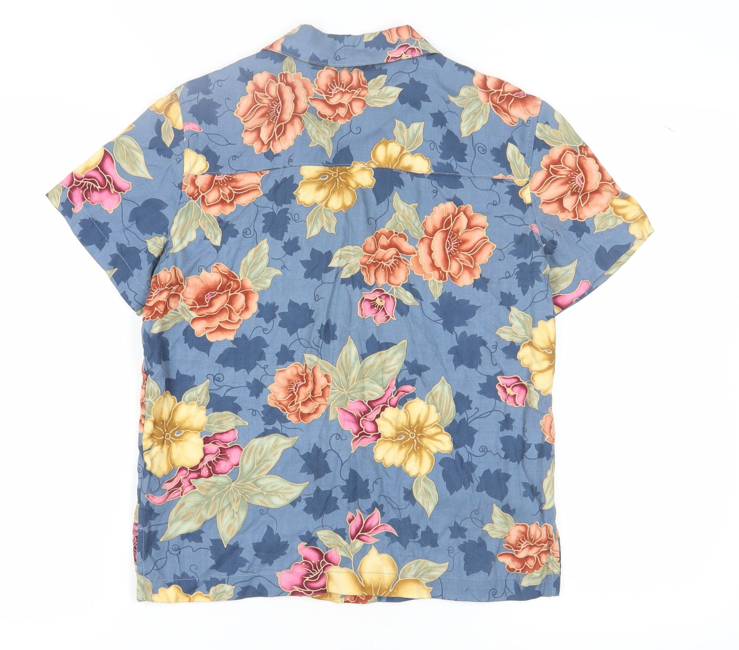 La Cabana Unisex Floral Hawaiian Shirt S Rayon