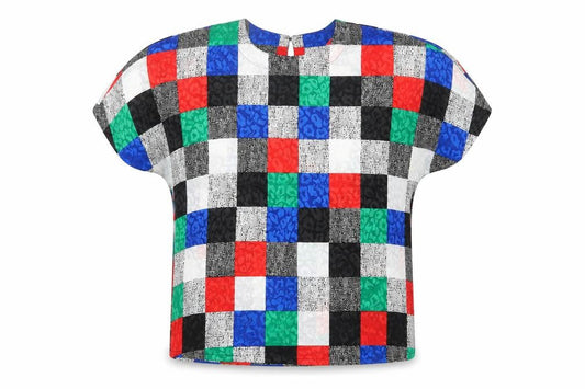 Nicola Women’s Multicoloured Check T-Shirt L