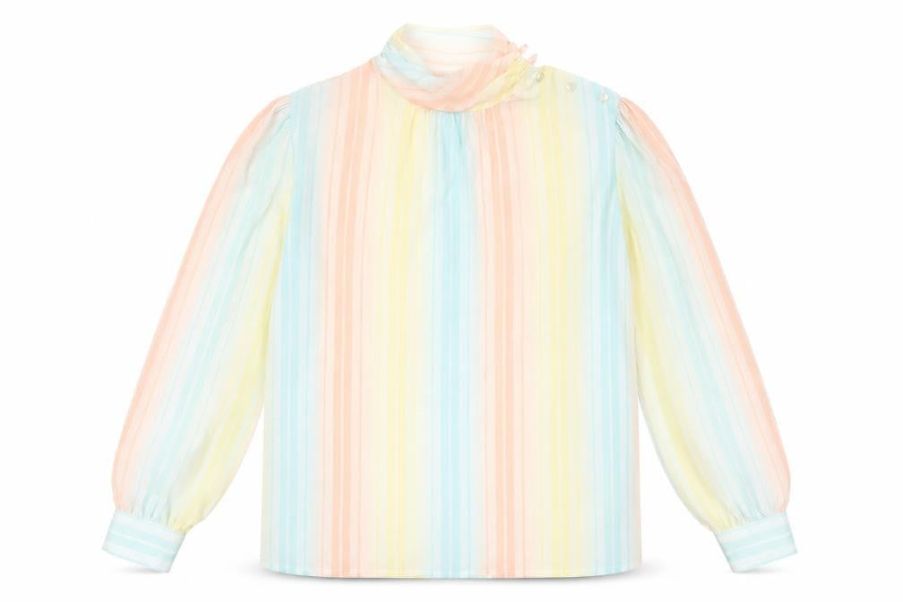 haberdashery Women Multicoloured Striped Blouse Size 10