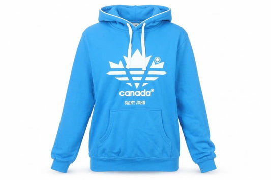 Ideal Womens Blue L Pullover Hoodie, Logo, Casual