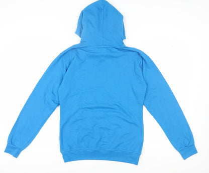 Ideal Womens Blue L Pullover Hoodie, Logo, Casual