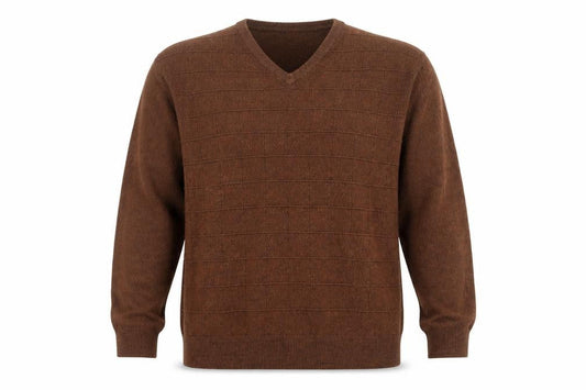 Dockers Men's Brown Pullover V-Neck Jumper XL
