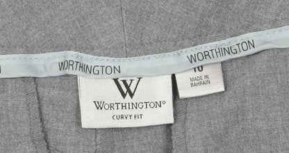 Worthington Grey Curvy Fit Dress Pants for Women Size 10