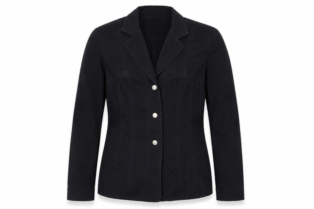 Jeanology Women's Black Collared Button-Up Shirt 8