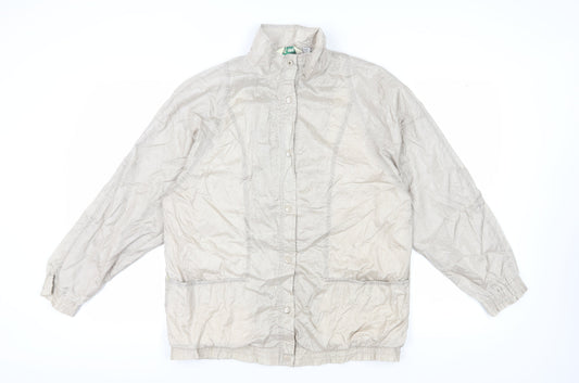 Haband Women's Beige Nylon Basic Jacket M