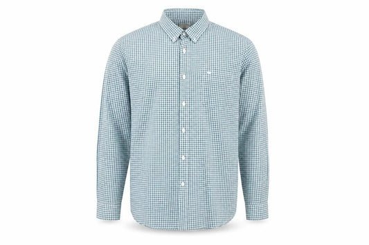 Dockers Men's Blue Check Button-Up Shirt XL