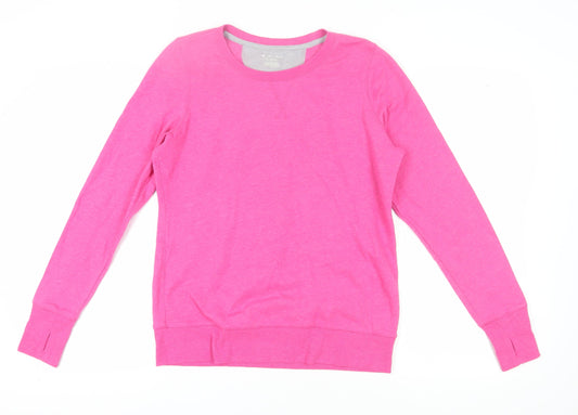 Tek Gear Women's Pink Pullover Sweatshirt, M, Casual Comfort