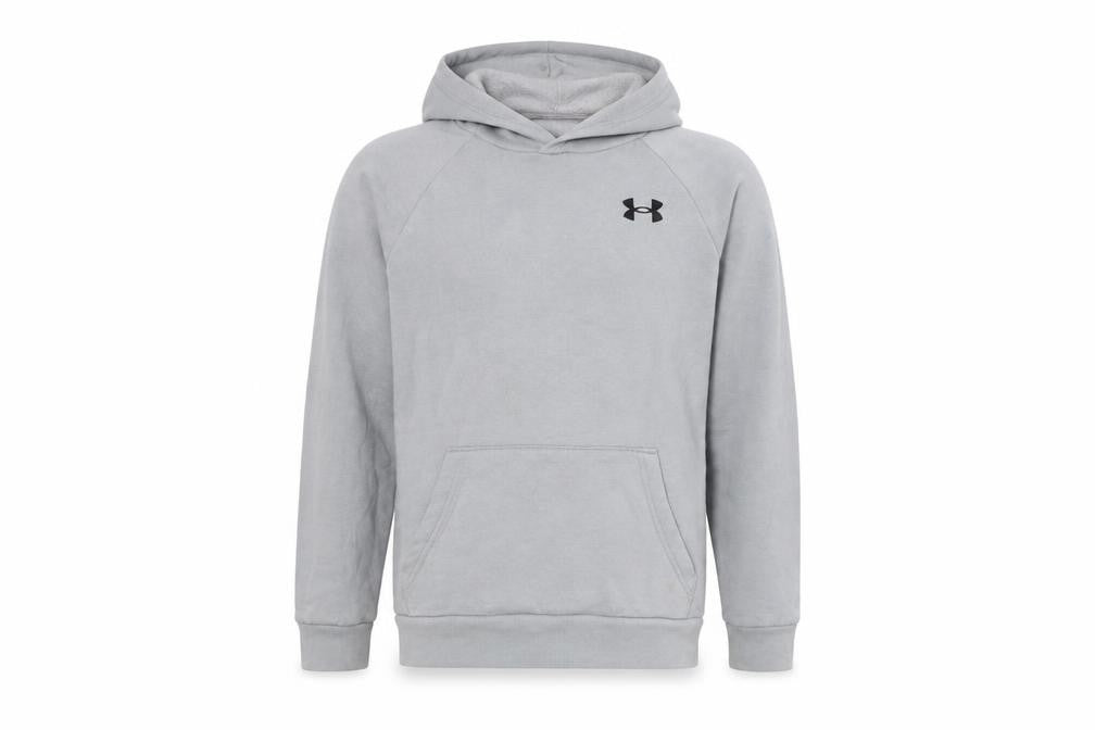 Under Armour Boys Grey Pullover Hoodie Size M with Logo