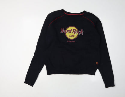 Hard Womens Rock Black L Pullover Sweatshirt