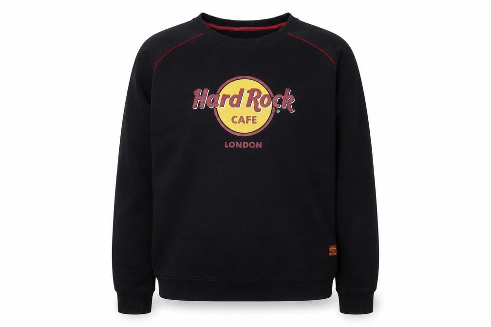 Hard Rock Unisex Black L Pullover Sweatshirt