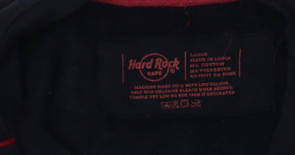 Hard Womens Rock Black L Pullover Sweatshirt