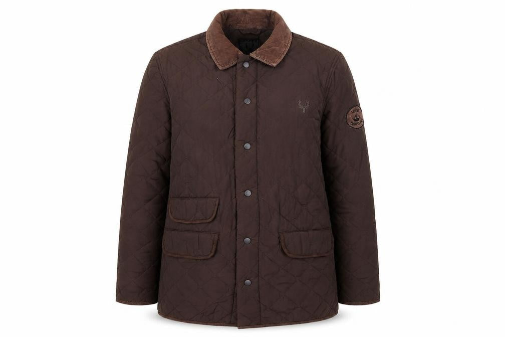 DC Denim Women's Brown Quilted Jacket - M, Casual Classic