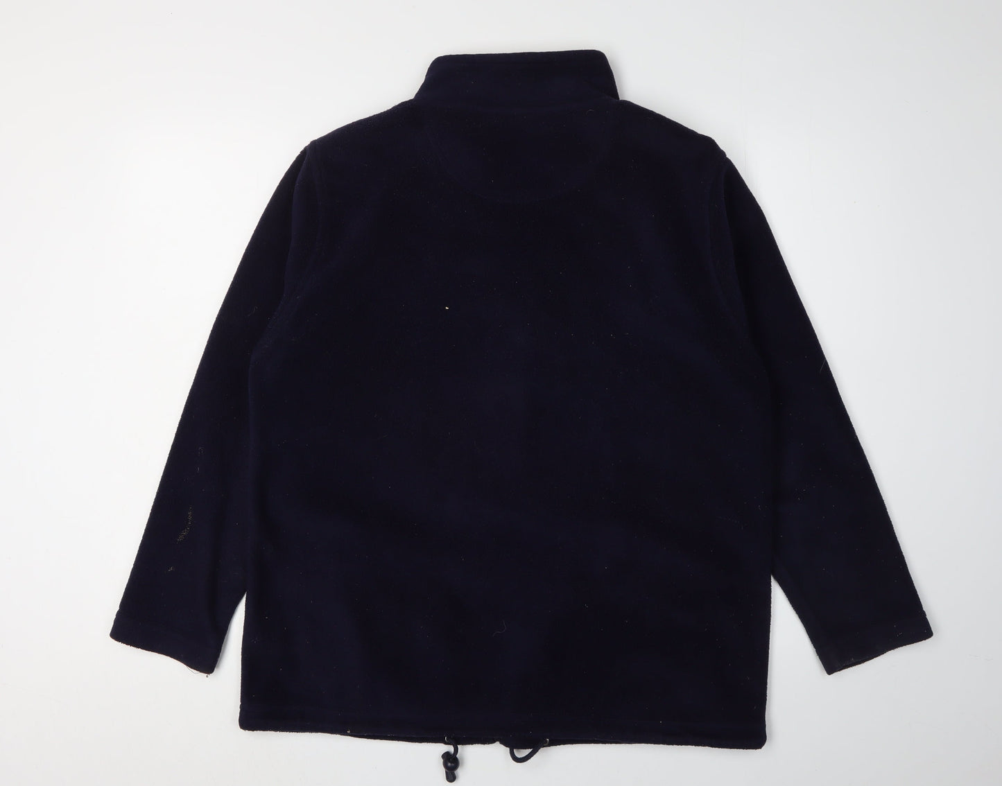 EWM Women's Blue Fleece Basic Jacket M Stylish Casual