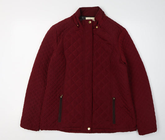 Beacan Cove Women's Red Quilted Jacket Size 12