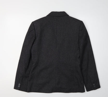 St Michael Women's Grey Blazer Size 10, Classic Wool