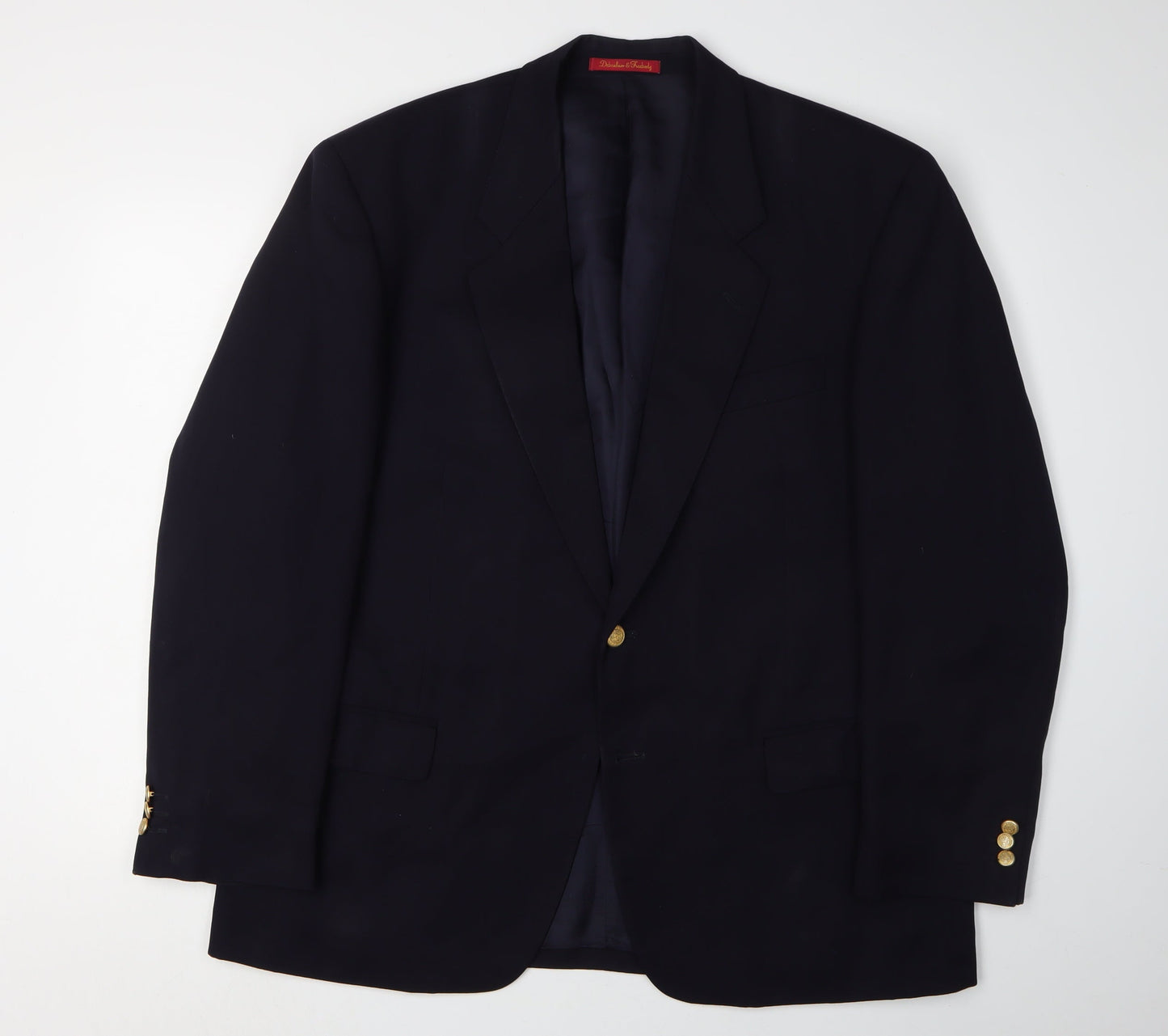 Debenham & Freebody Men's Black Blazer 44R Regular Wool