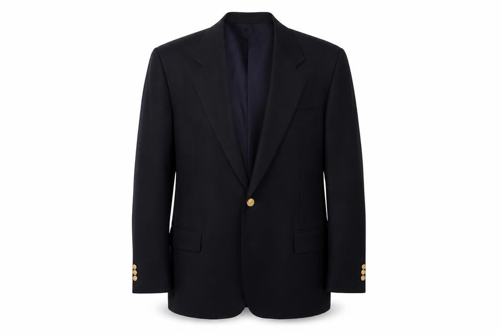 Debenham & Freebody Men's Black Blazer 44R Regular Wool