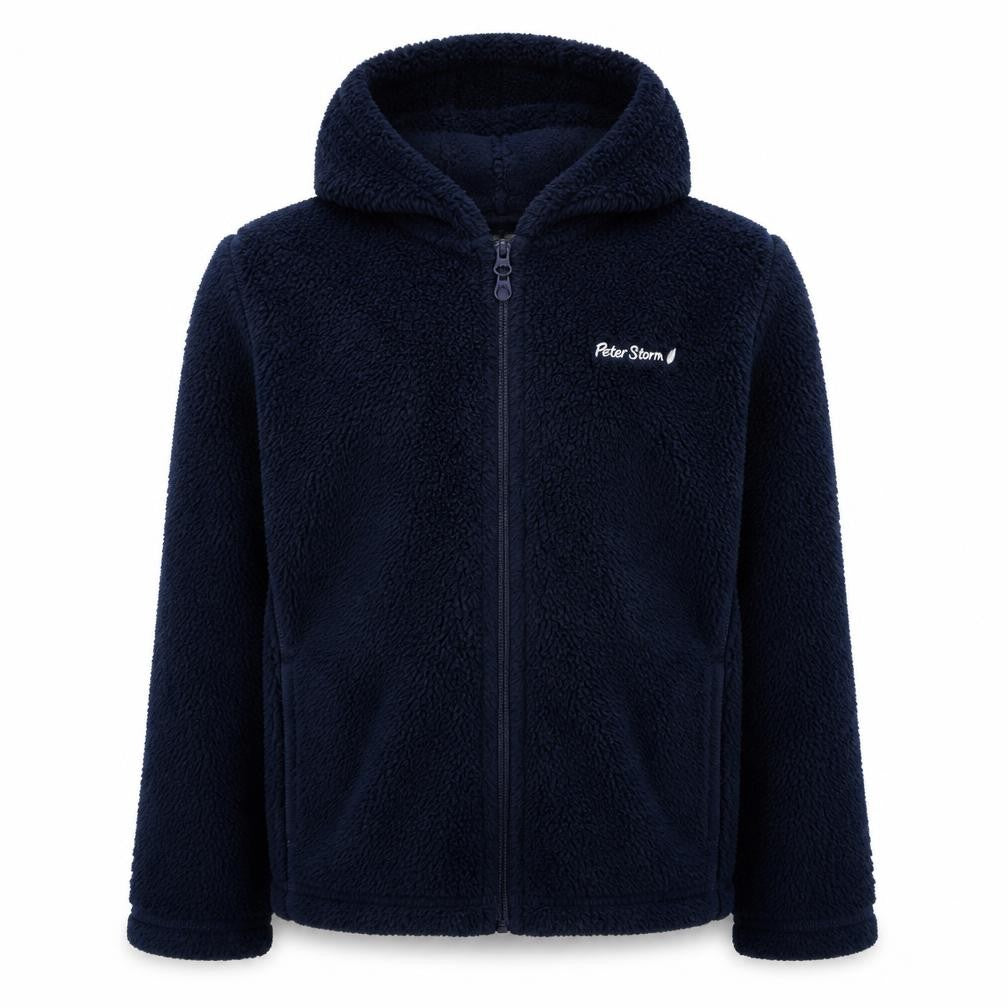 Peter Storm Boys Blue Hooded Jacket 13Y Full Zip