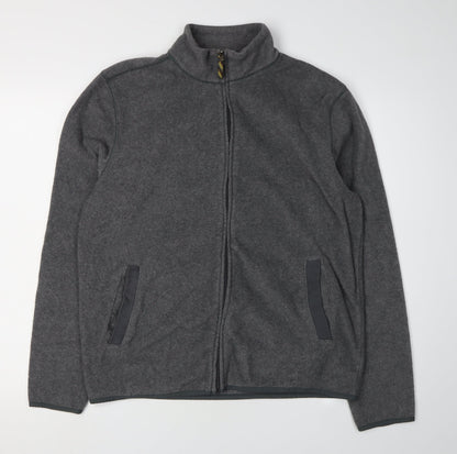 Gap Men's Grey Full Zip Jacket Size L Casual Warm