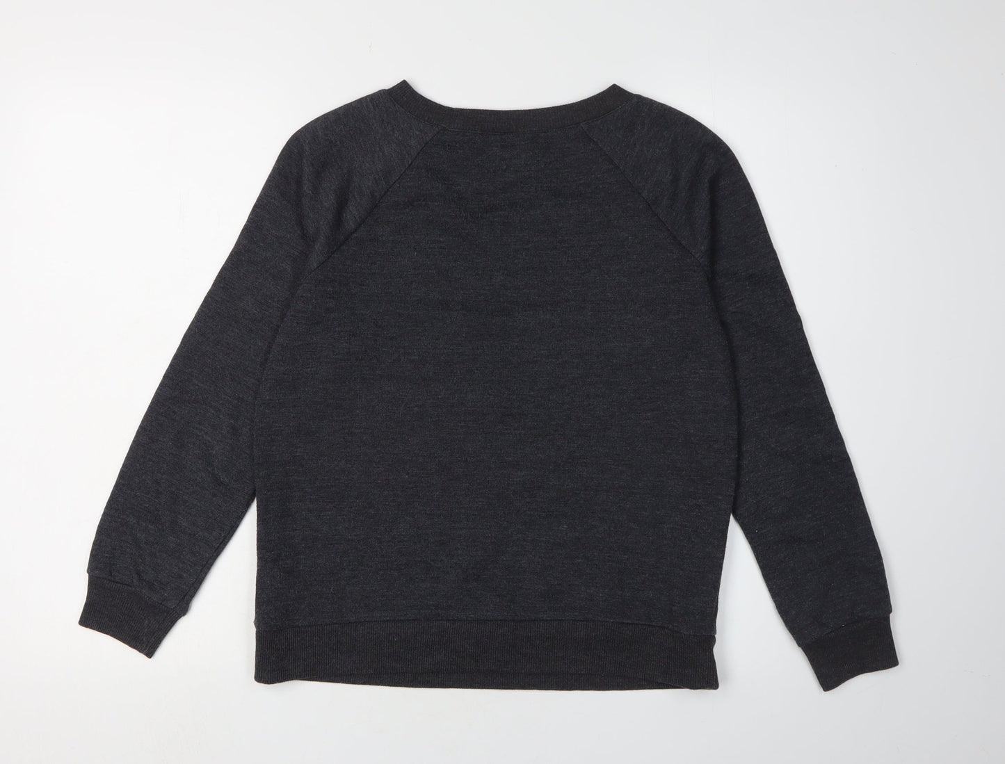Linea Women's Black Embroidered Pullover Sweatshirt Size 10