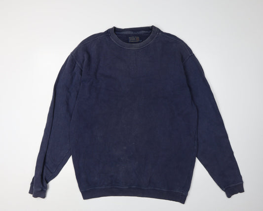 Debenhams Men's Blue Pullover Sweatshirt S Relaxed Fit