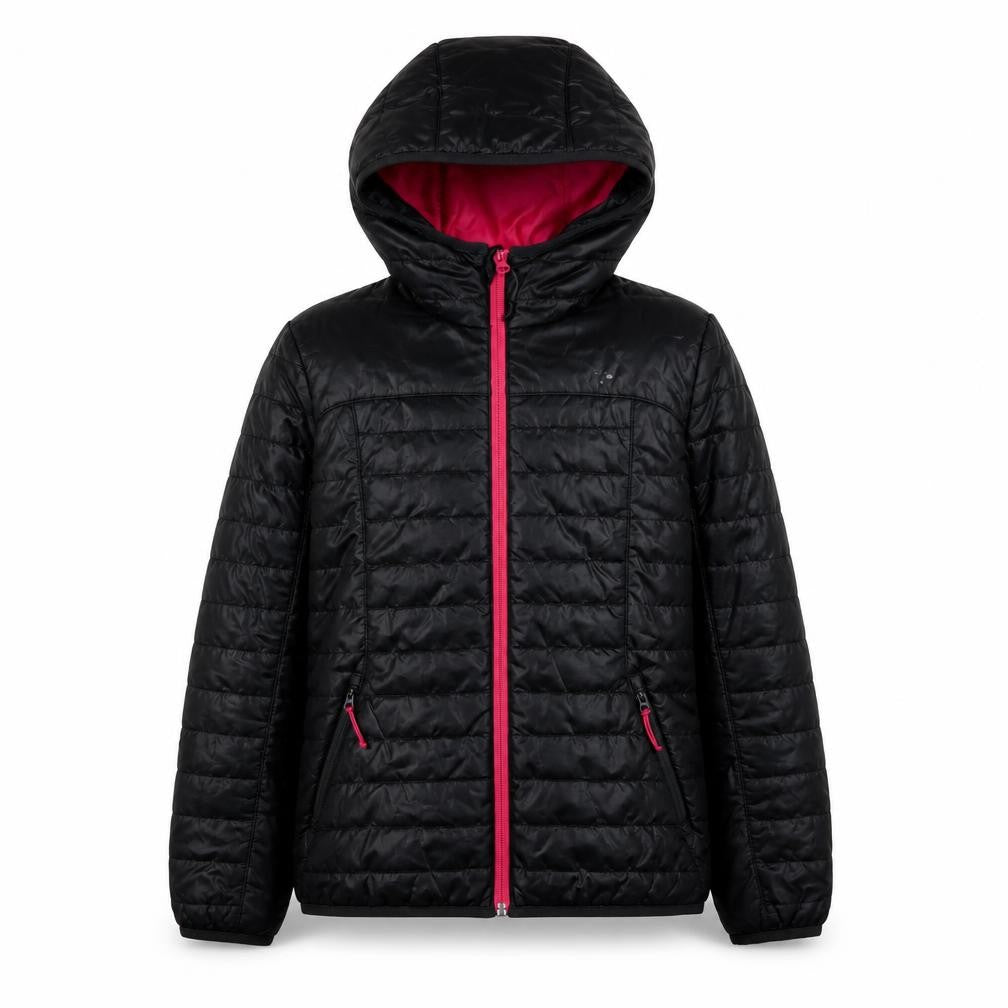 Decathlon Girls Black Puffer Jacket 12-13 Years